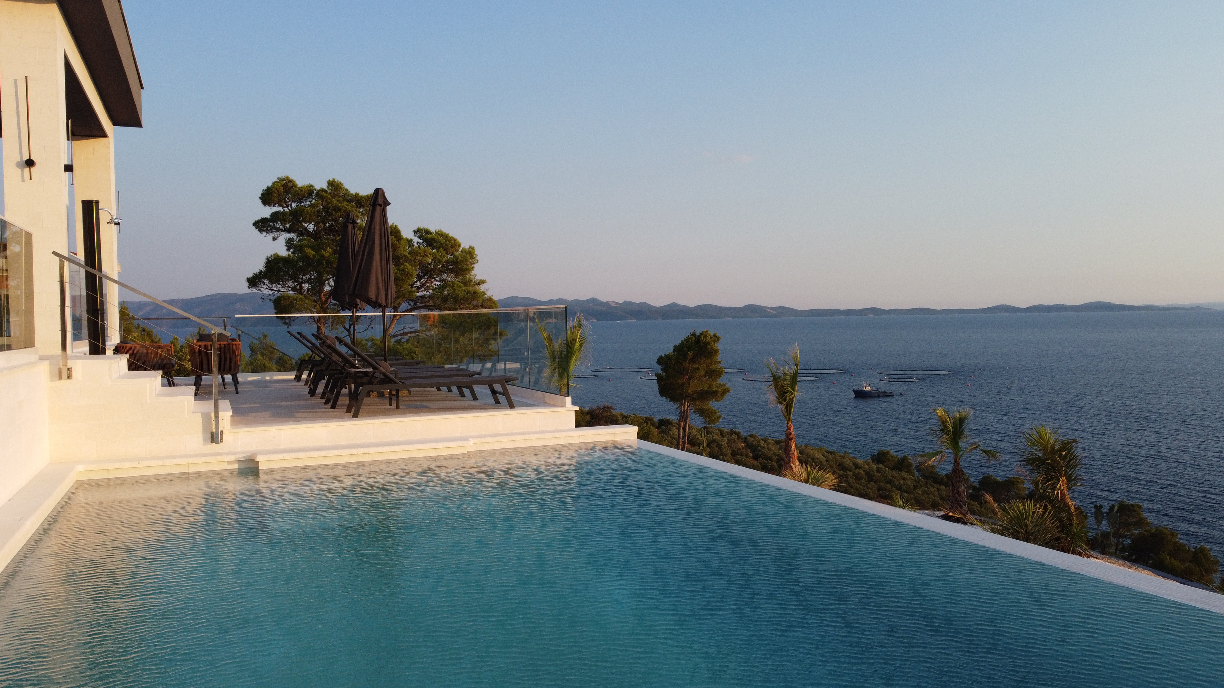 Villa aerial view